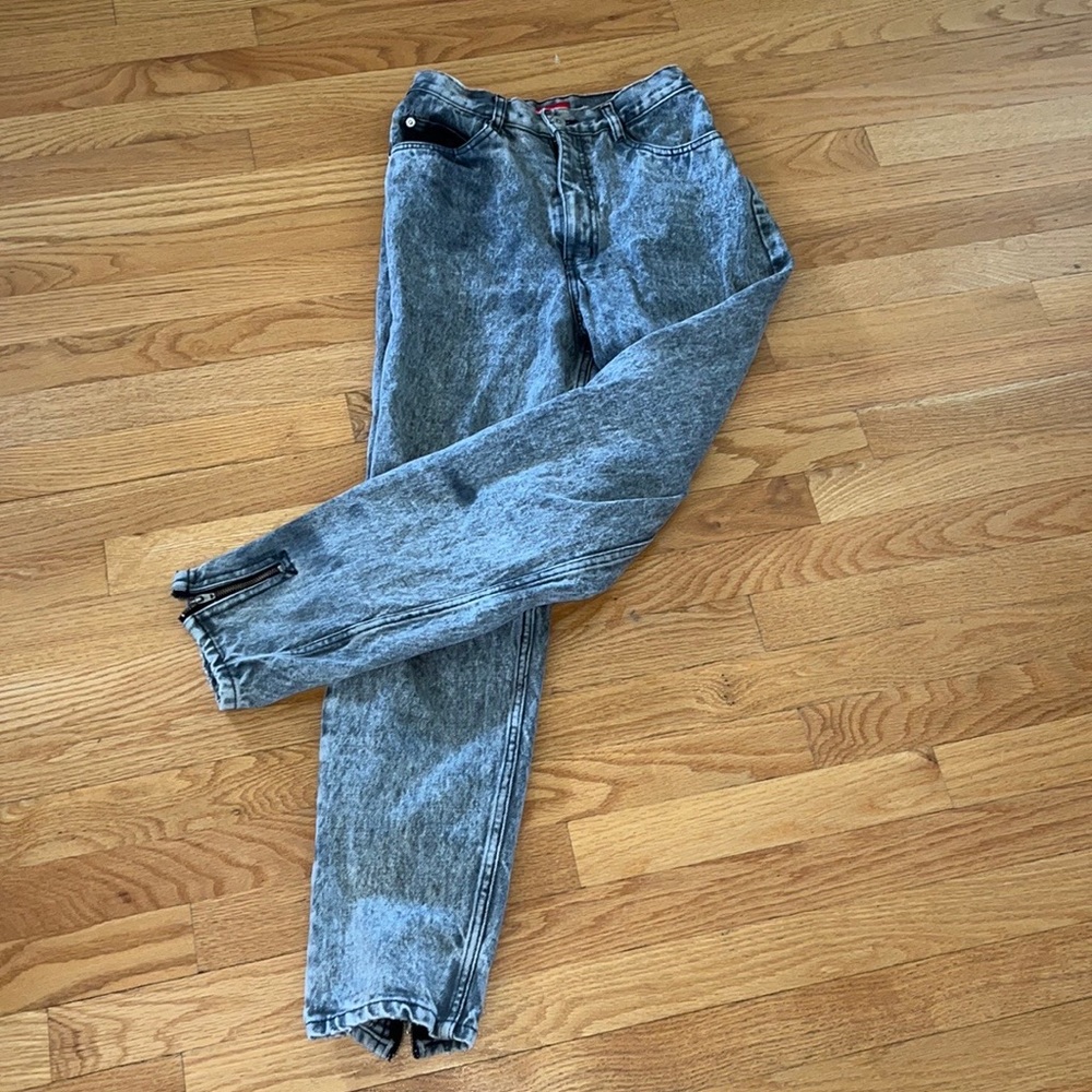 Vintage 80s BONJOUR High Waist Acid Wash MOM Jeans~READ
